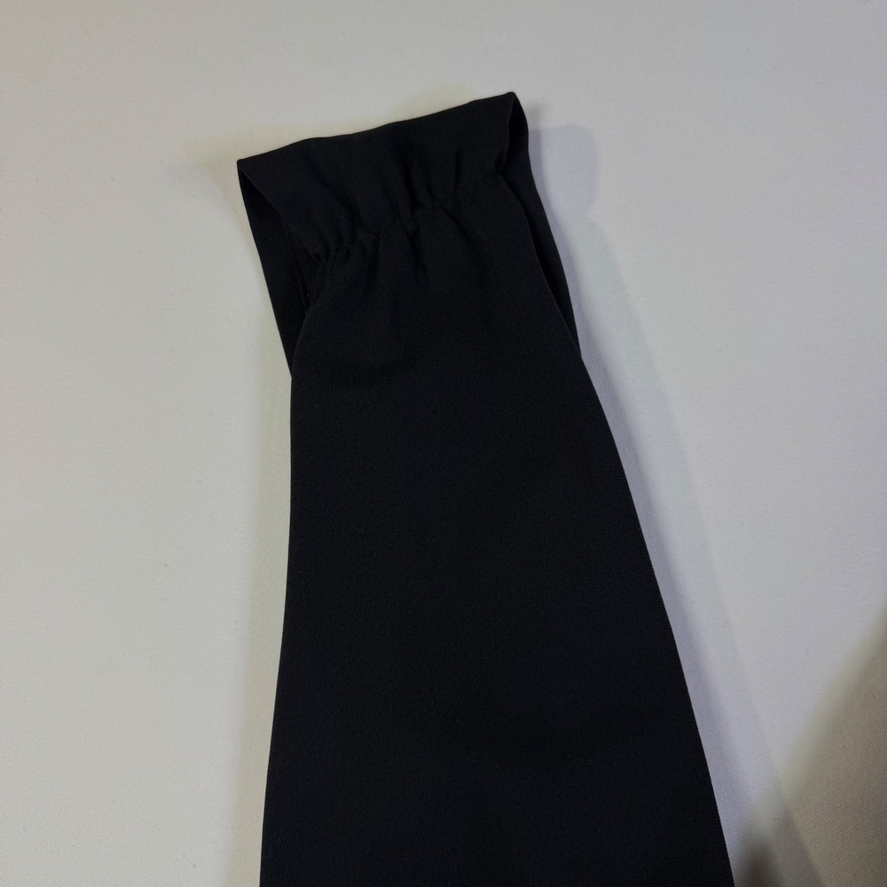 White House Black Market Black Plunge V-Neck Open Back Maxi Gown Dress 10 Sexy - Picture 10 of 14